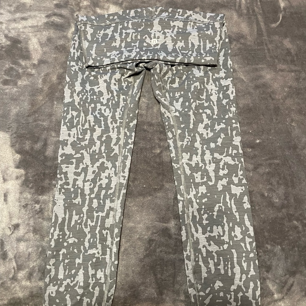 Gray Camouflage Leggings